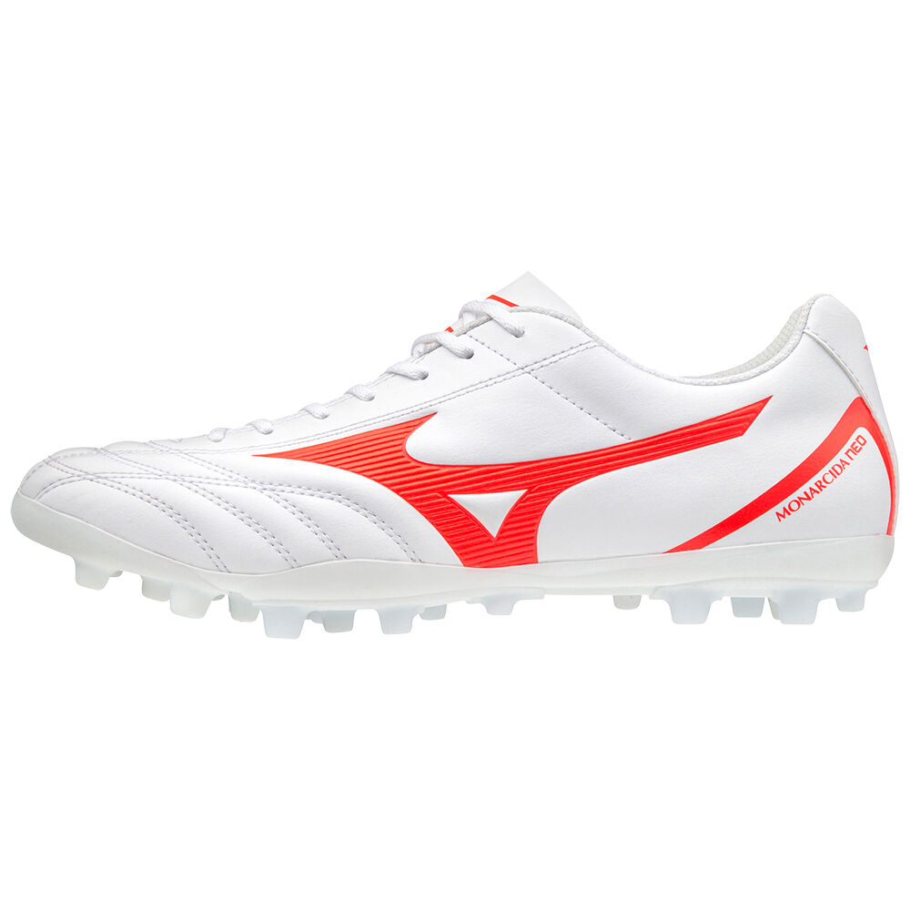 Mizuno Men's Monarcida Neo Select AG Soccer Cleats White/Coral (P1GA202664-ULC)